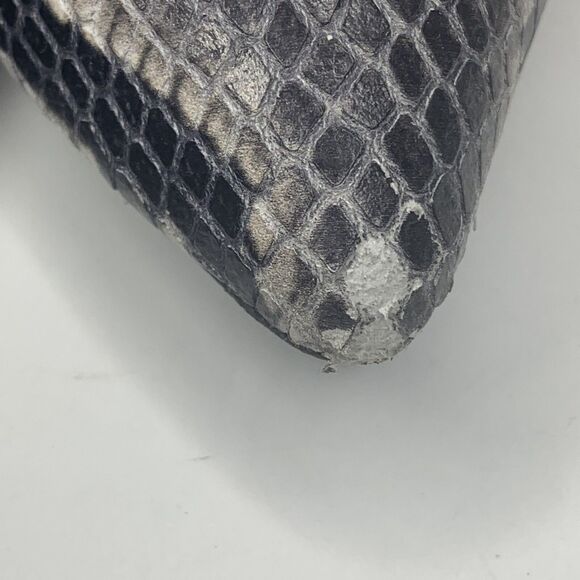 All Saints Aster Gray Snake Print Leather Western Ankle Boots Women’s SZ 36/5.5 - Picture 7 of 12